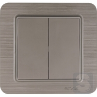 Выключатель двухклавишный Arvia Electric Lavin Медь (21 28 4010 202)